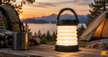 Faltbare Campinglampe