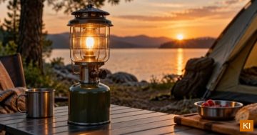 Gaslaterne für Camping