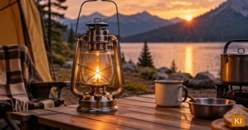 Petroleumlampe Camping